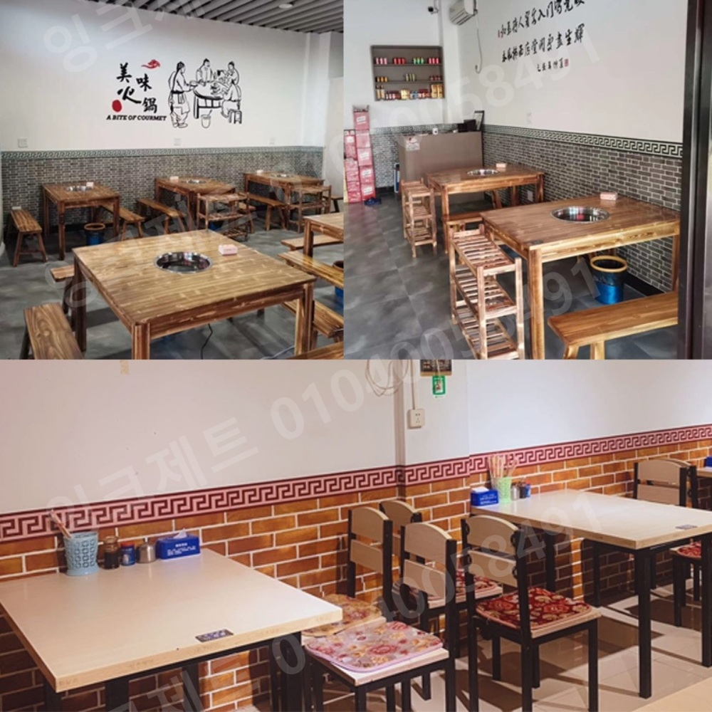 접착식 타일 벽지 생 황토 벽돌 주방 업소용 현관 시공 - 상세 이미지 3