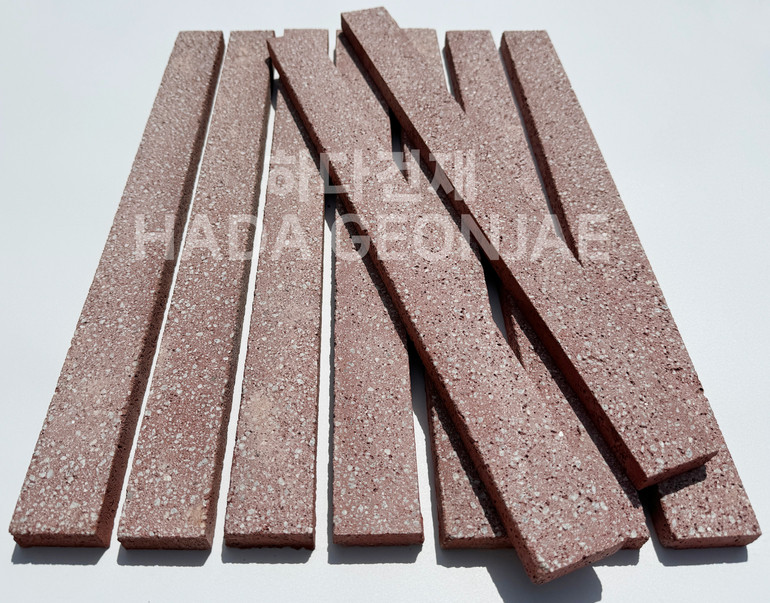 모노타일 500x45x17T 레드 / 하다건재 와이드벽돌타일