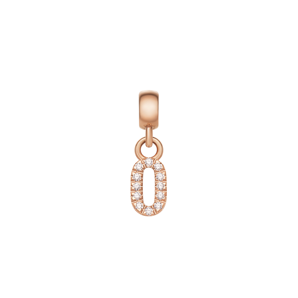 다니엘 웰링턴 CRYSTAL NUMBER CHARM 큐빅 숫자 펜던트 기념일 선물 - 상품 이미지