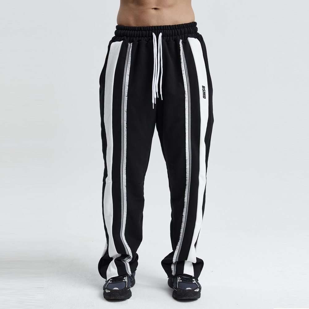 비스트모드 태슬팬츠 세미와이드 트레이닝 남자 헬스 긴바지 짐웨어 오버핏 BSMD - 상품 이미지