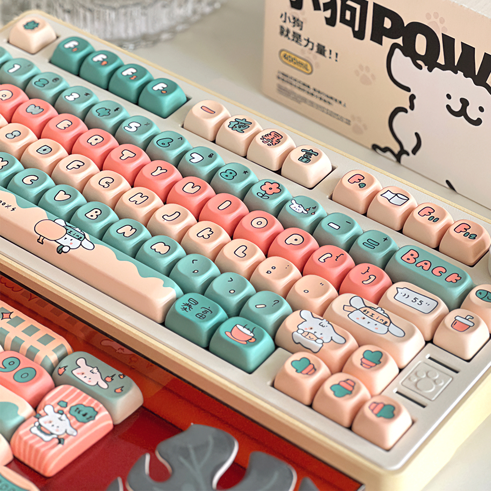 Soulcat 고함량 PBT 염료승화 영문 키캡 141키 커스텀키보드 교체용 (워킹퍼피) - 상세 이미지 3