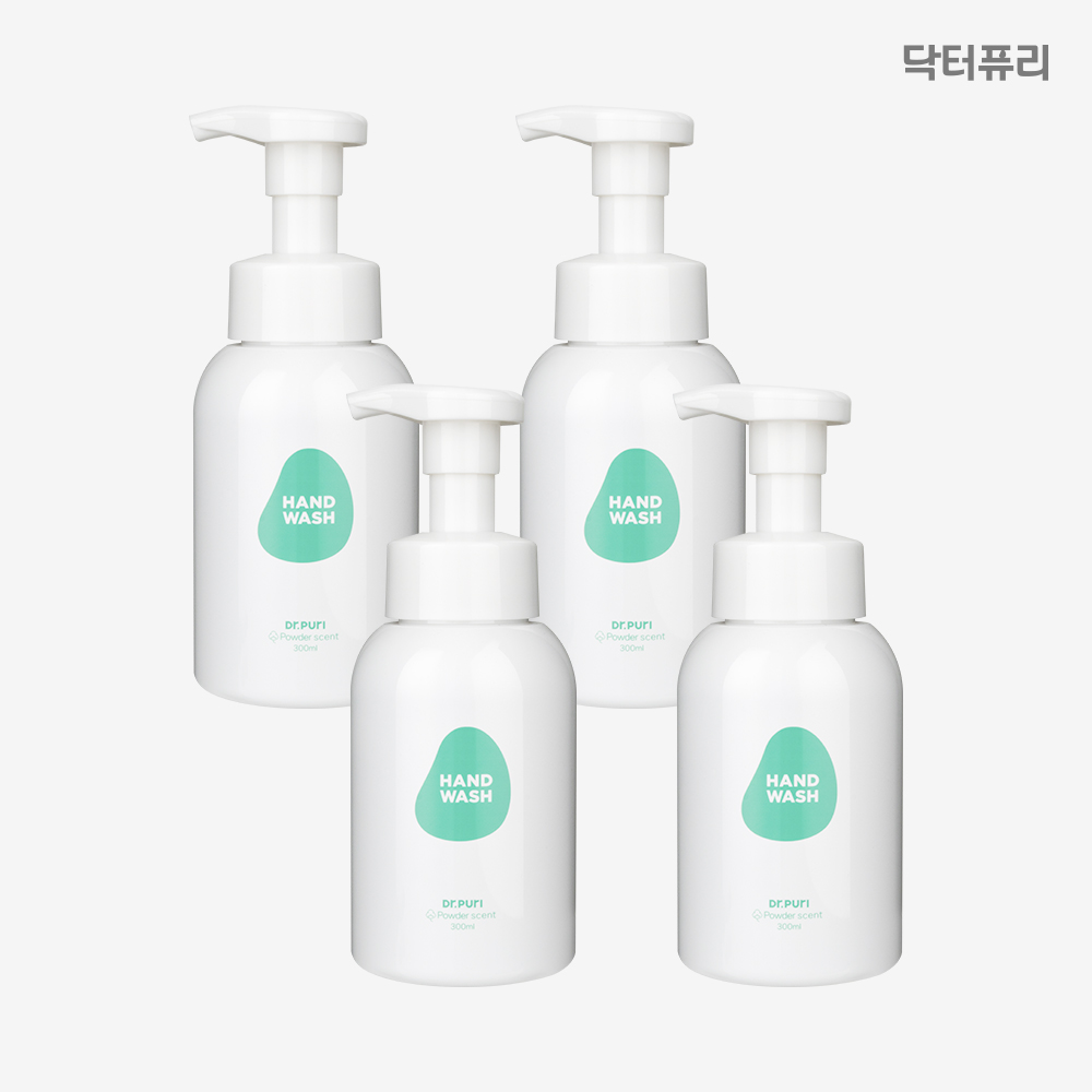 닥터퓨리 거품형 핸드워시 300ml 파우더향 돌잔치 답례품 알러젠프리 300ml, 4개 - 상세 이미지 3