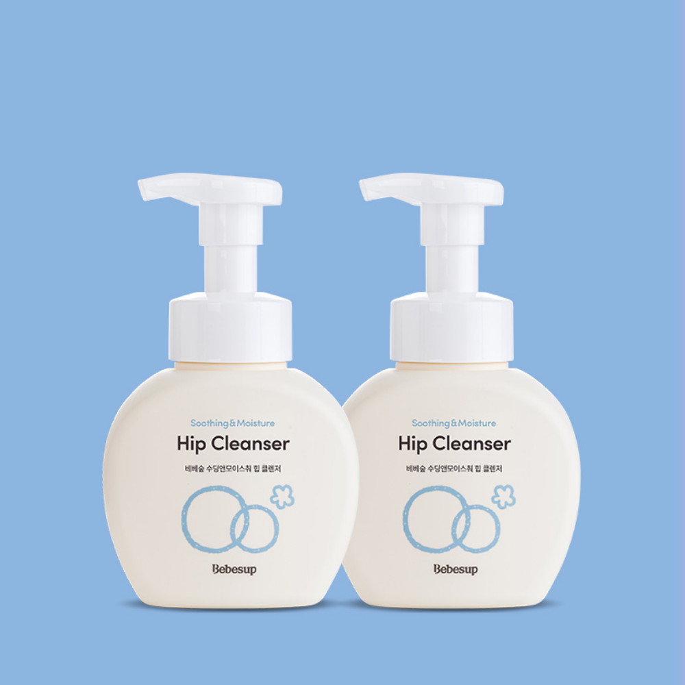 베베숲 아기 엉덩이 클렌저 300ml 1+1 신생아 유아 약산성 엉덩이 세정제 힙클렌저