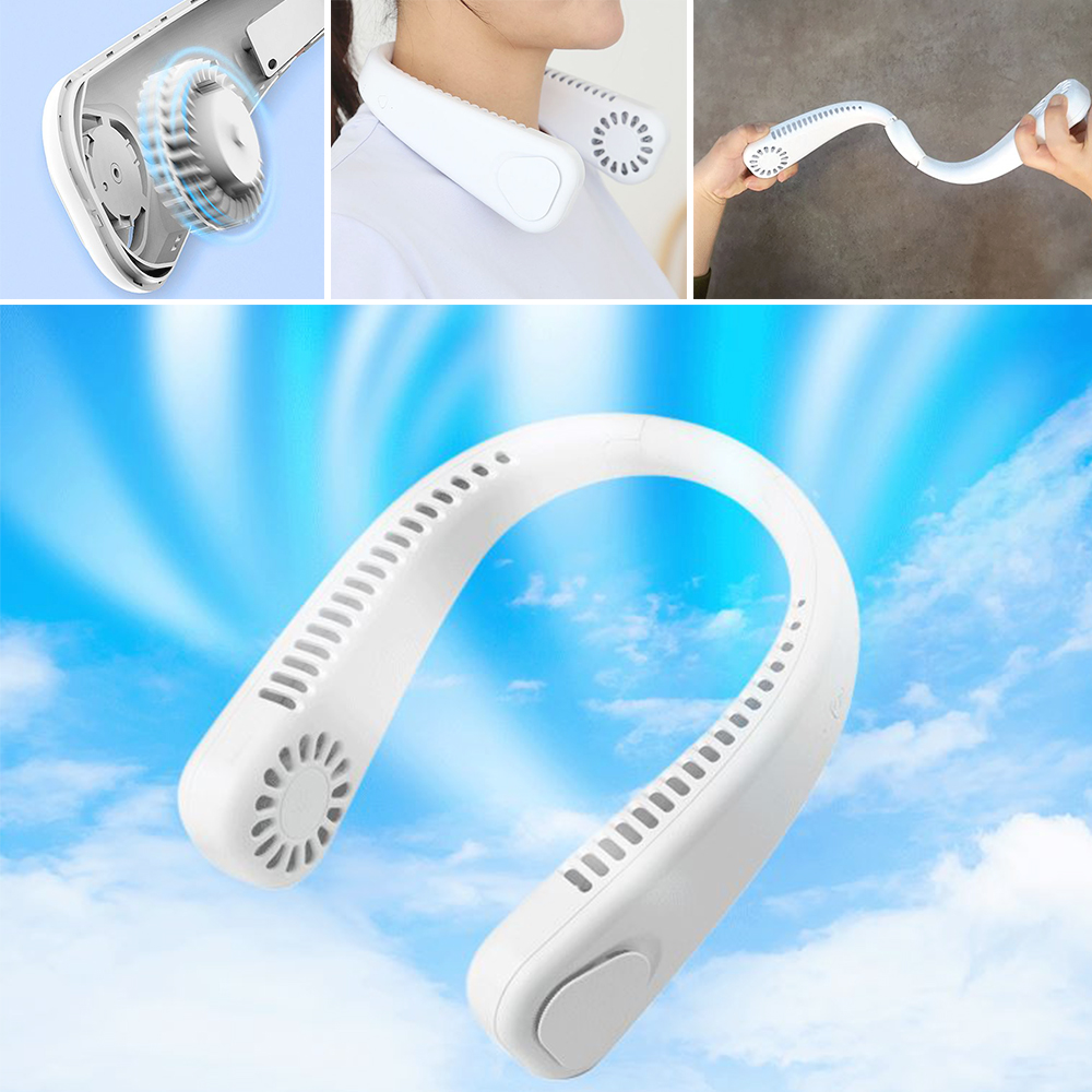시원한 목걸이 넥밴드 휴대용 목걸이형 쿨링팬 속도조절 선풍기