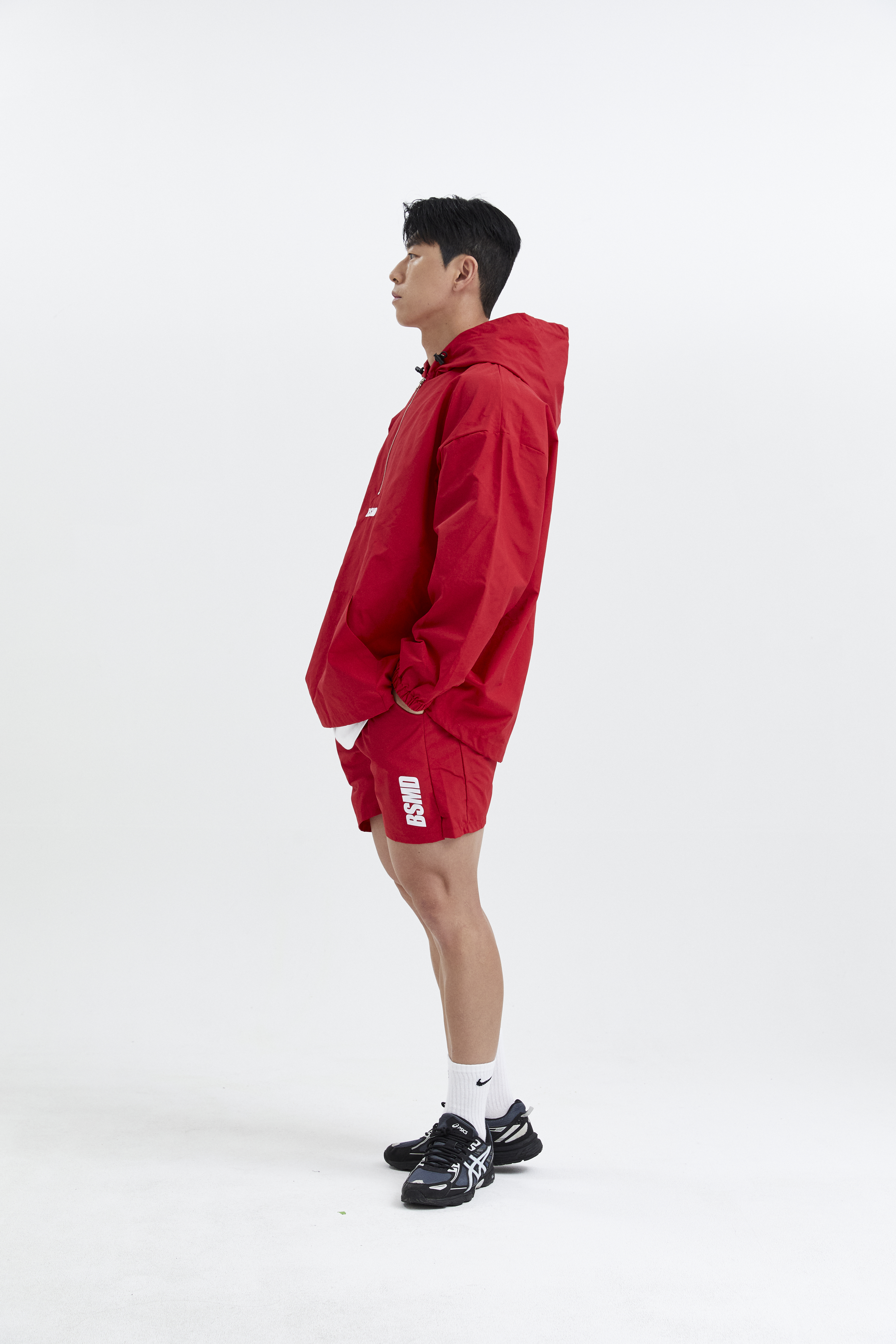 비스트모드 아노락 후드티 경량 바람막이 헬스 오버핏 짐웨어 BSMD 이미지 4