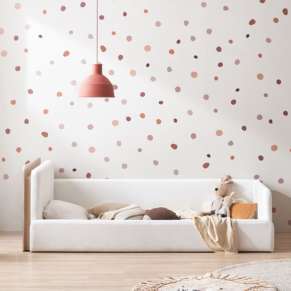 장인가구 하랑 E0 슬림헤드 패브릭 저상형 어린이 키즈 데이베드 낮은 아기침대 SS 기본