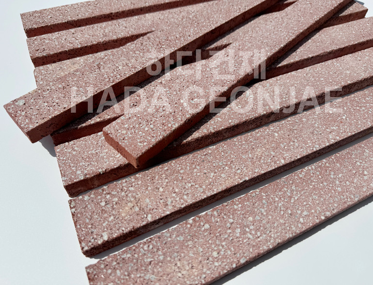 모노타일 500x45x17T 레드 / 하다건재 와이드벽돌타일