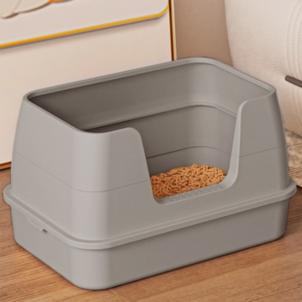 고양이 화장실 오픈형 배변통 반려묘 변기 파스텔 사막화 방지 특대형 오픈 초대형 PP