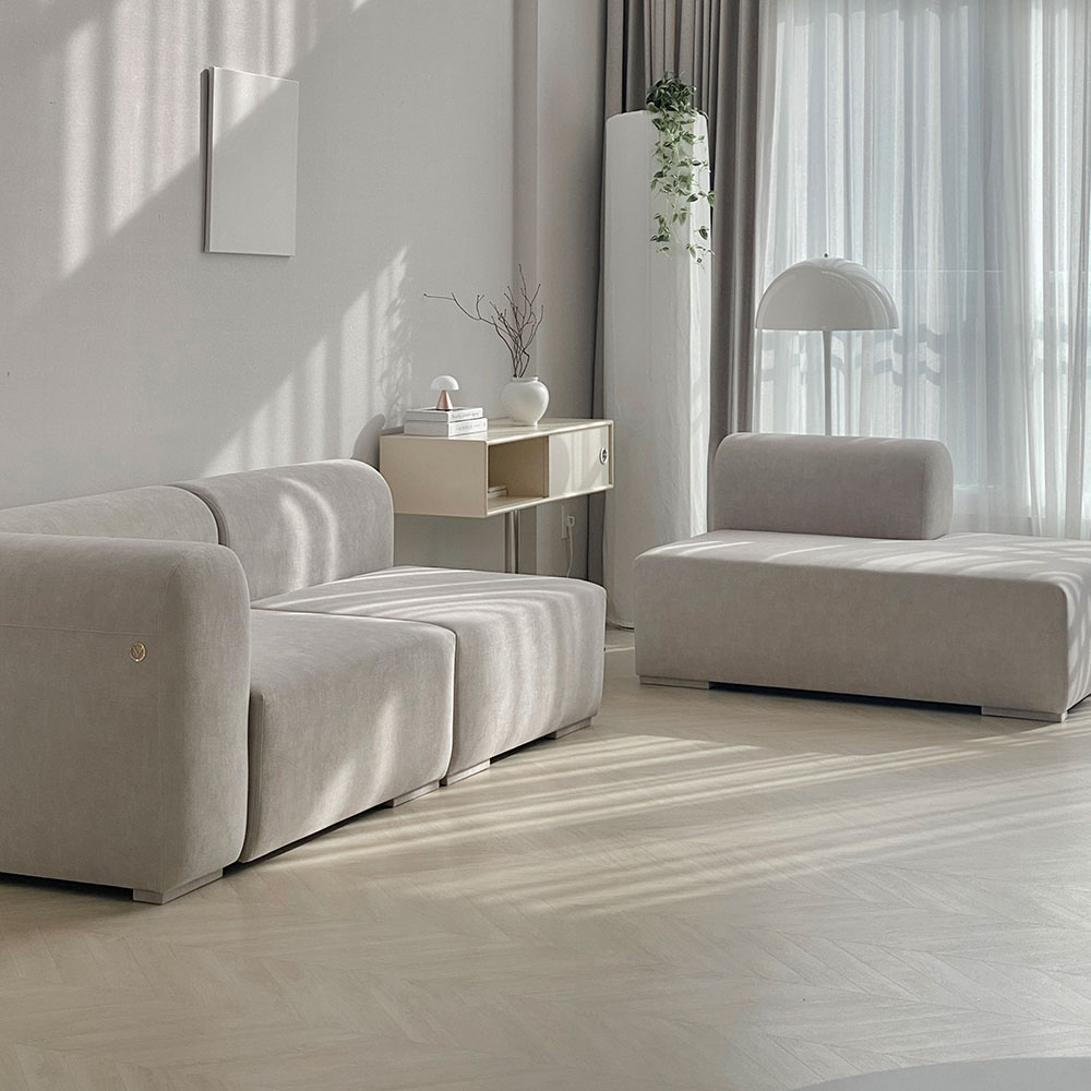 반트 푸딩 모듈 4.5인 B형 카우치 패브릭소파