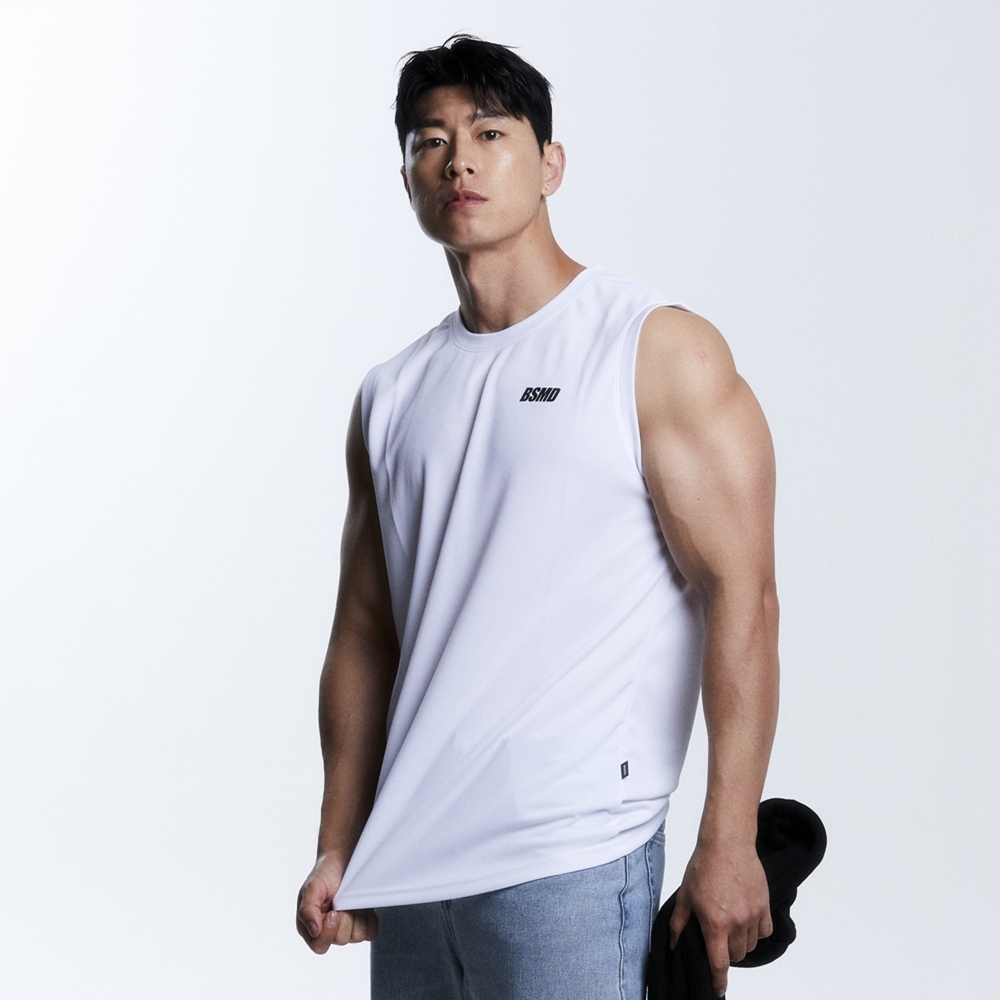 비스트모드 메쉬 쿨링 남자 헬스나시 짐웨어 034 BSMD 제품 이미지