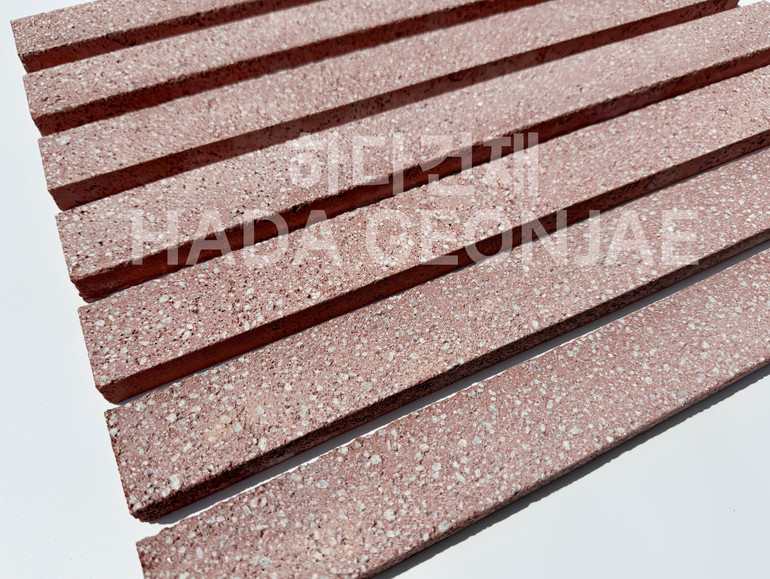 모노타일 500x45x17T 레드 / 하다건재 와이드벽돌타일