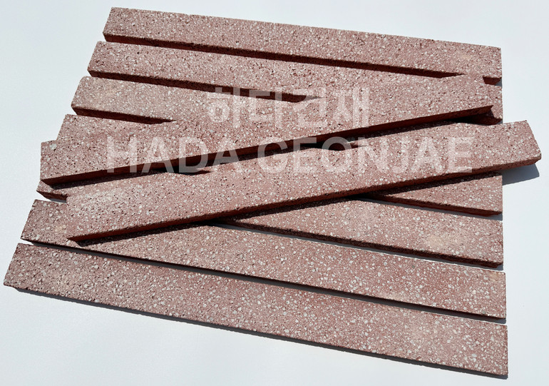 모노타일 500x45x17T 레드 / 하다건재 와이드벽돌타일