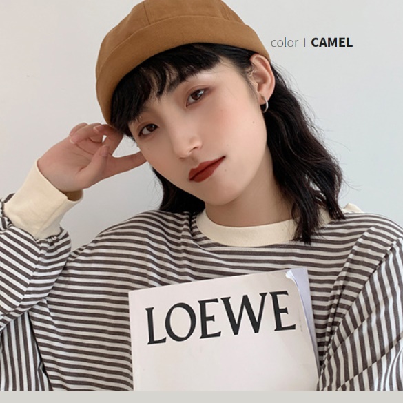 창없는 모자 여름용 비니 여름 와치캡 아이돌 모자 - 상세 이미지 2