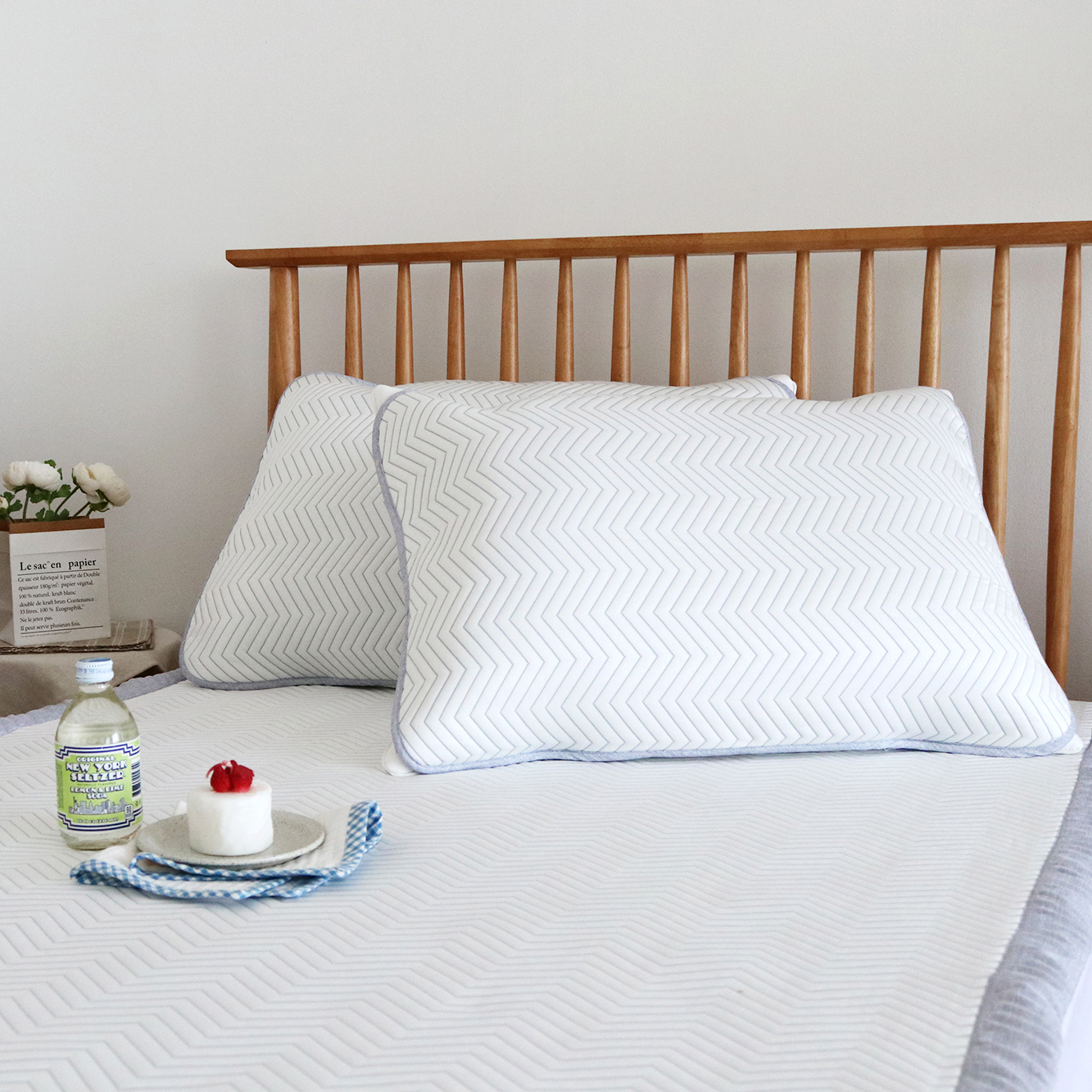 듀라론 냉감패드 매트리스 침대 패드 고정밴드 휴비스 여름 쿨매트 국내생산 SS Q