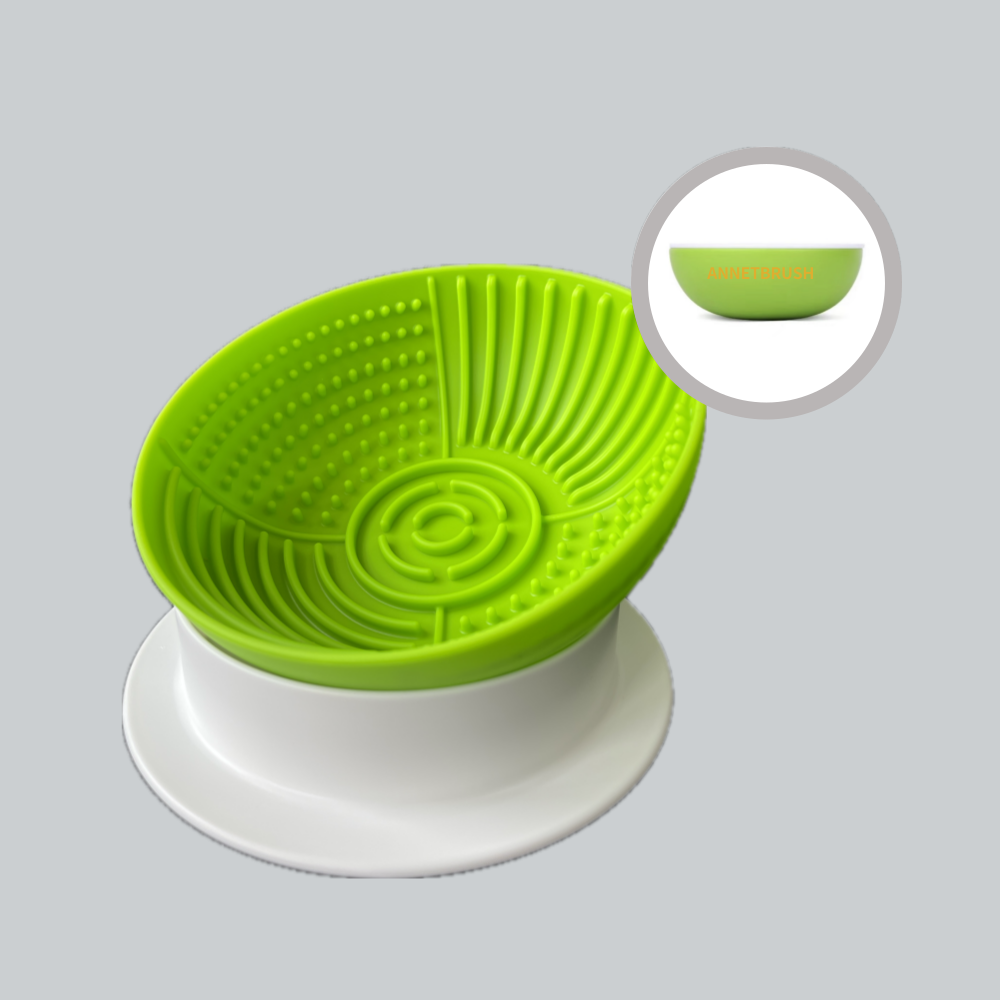 아넷브러쉬 강아지 실리콘 슬로우 식기 애완동물 밥그릇