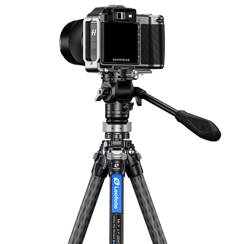 레오포토 LY-224C+BV-0R+LB-38 여행용 비디오삼각대 세트 블루 이미지 7