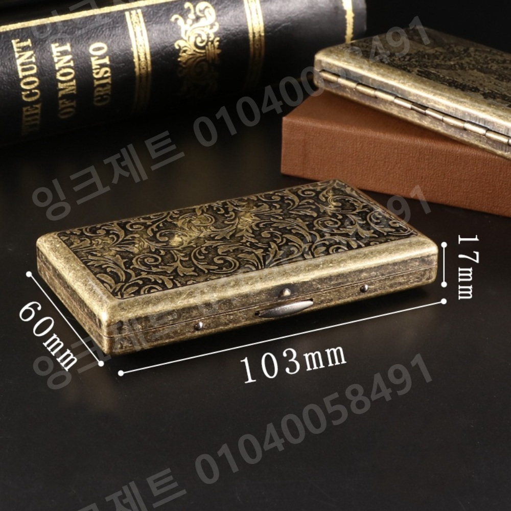 메탈 담배케이스 빈티지 전통 수공예 보관곽 디자인 - 상세 이미지 4