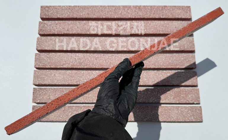 모노타일 500x45x17T 레드 / 하다건재 와이드벽돌타일