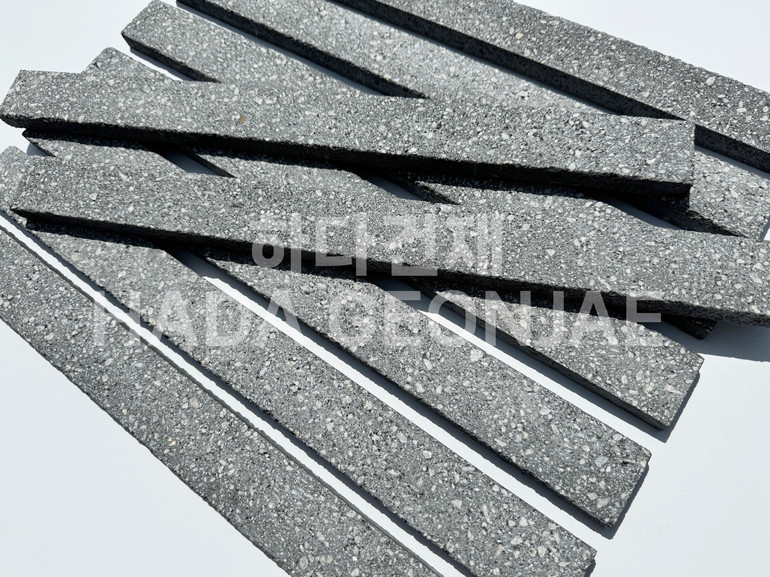 모노타일 500x45x17T 블랙 / 하다건재 와이드벽돌타일