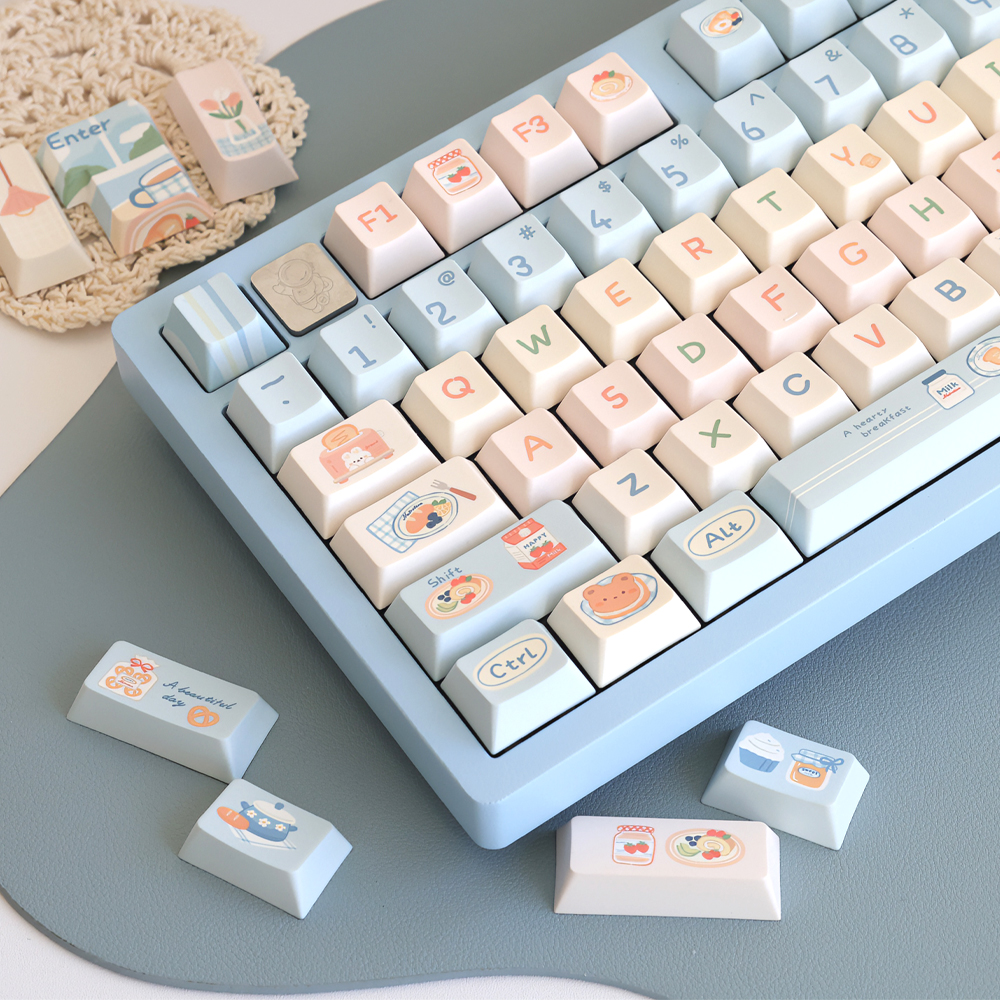 Soulcat 고함량 PBT 염료승화 영문 키캡 153키 커스텀키보드 교체용 (브런치) - 메인 이미지