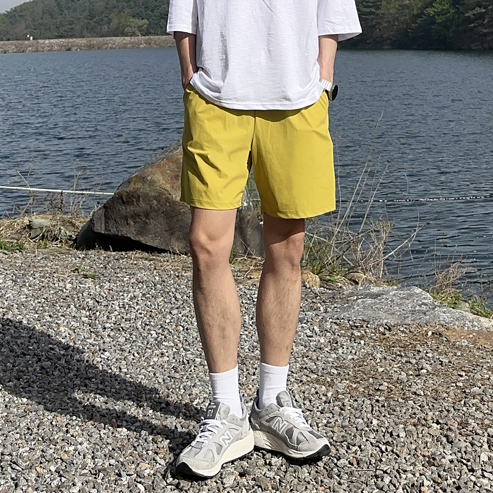 남자 반바지 빅사이즈 밴딩 여름 커플 반바지 남자숏팬츠 - 상세 이미지 2