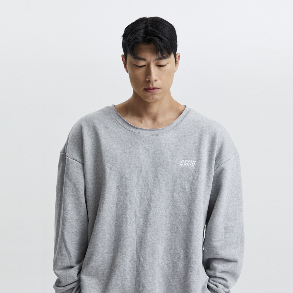 비스트모드 섹슈얼 딥컷 롱슬리브 헬스 오버핏 긴팔 맨투맨 짐웨어 BSMD 제품 이미지