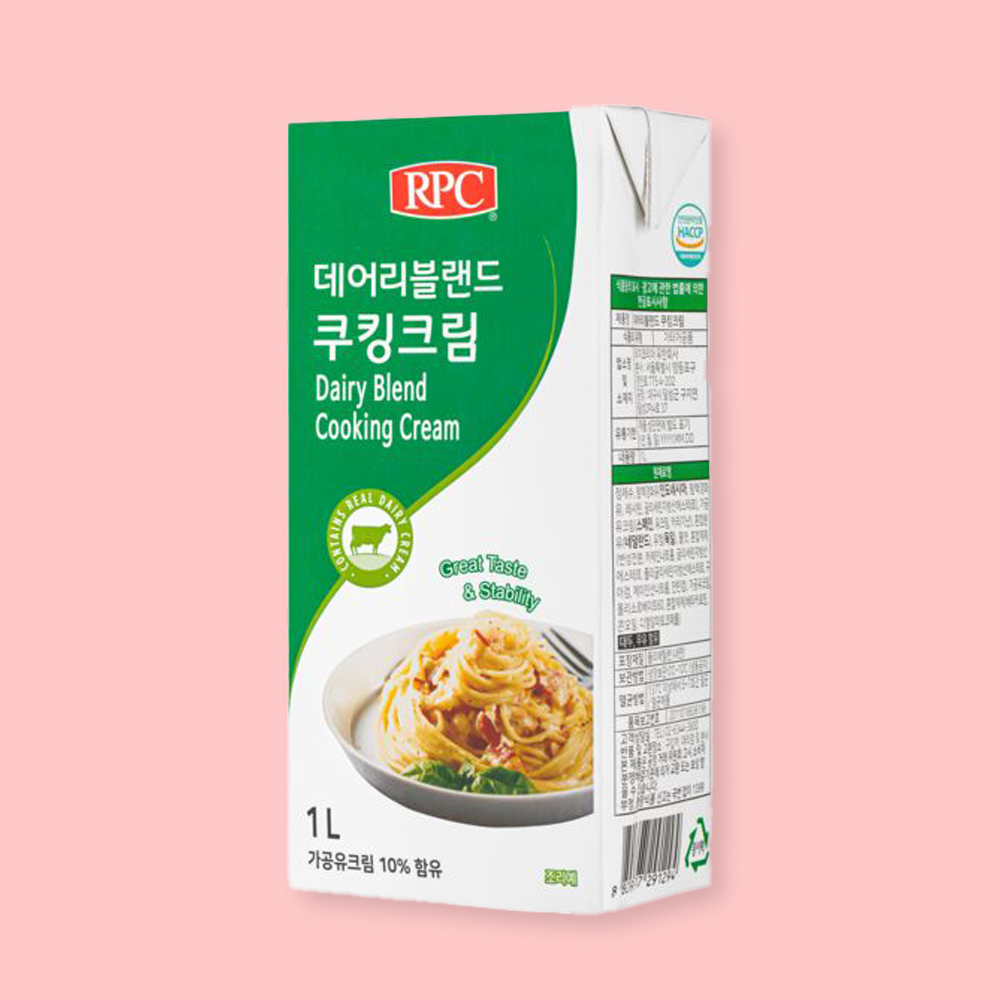 데어리블랜드 쿠킹크림 1L 1개 케익 까르보나라 리조또 휘핑크림 - 상품 이미지