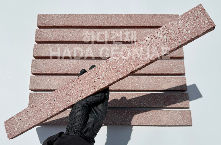 모노타일 500x45x17T 레드 / 하다건재 와이드벽돌타일