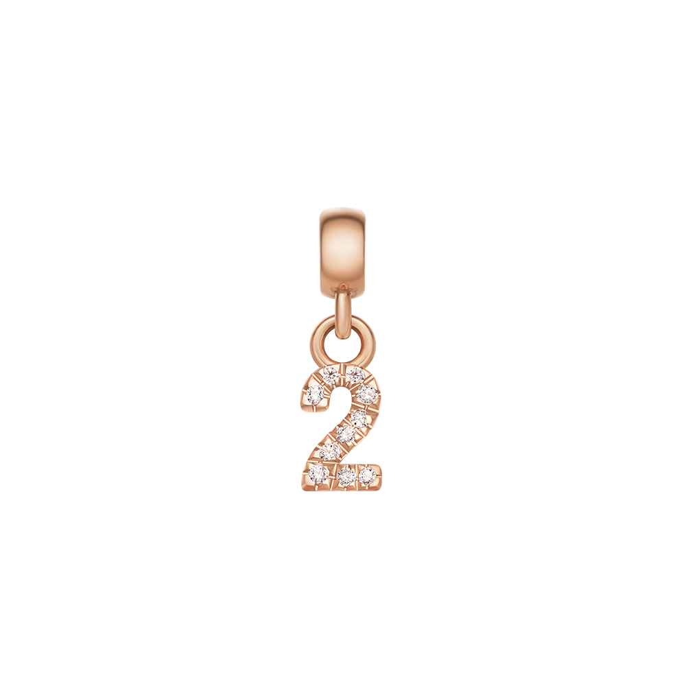 다니엘 웰링턴 CRYSTAL NUMBER CHARM 큐빅 숫자 펜던트 기념일 선물 - 상세 이미지 3