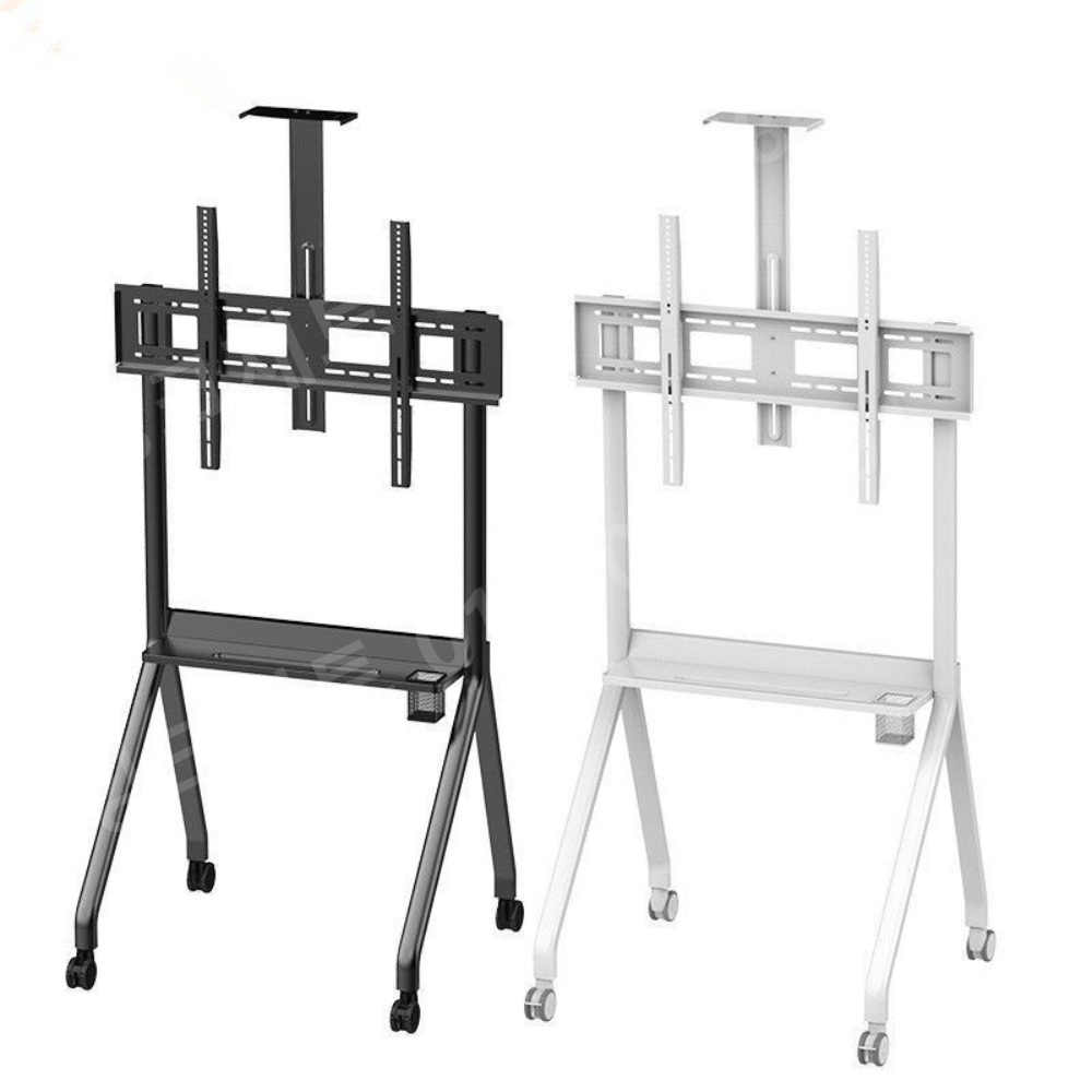 이젤 티비 거치대 화이트 대형 이동 휠 강의 회의실 - 상세 이미지 5