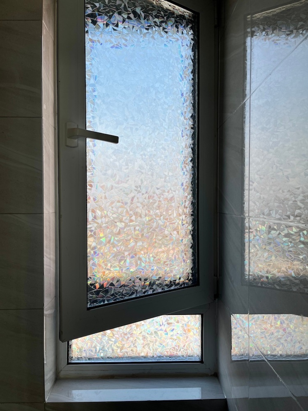 반투명 무지개 반사 창문 필름 사생활보호 프라이버시 인테리어 자외선차단 사무실 거실 주방 - 상세 이미지 2