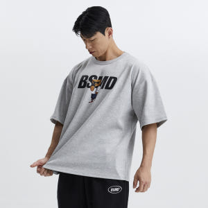 비스트모드 핸썸베어 남자 헬스오버핏반팔 짐웨어 티셔츠 BSMD 착용 후기 | 사이즈/핏 총정리 - 상품 이미지 1
