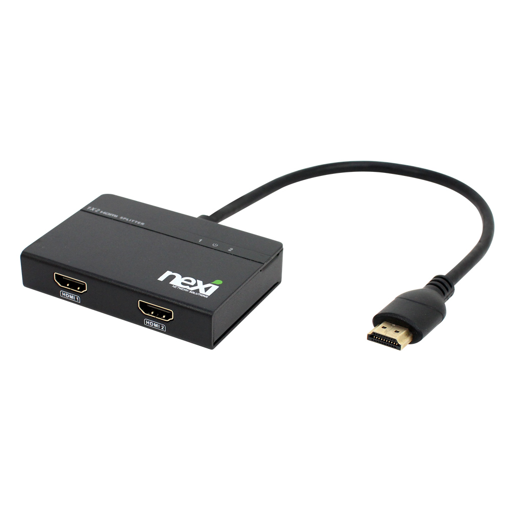 넥시 4K HDMI 분배기 케이블타입 UHD 1:2 - 상품 이미지