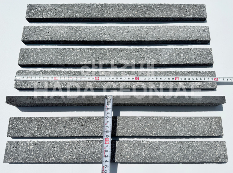 모노타일 500x45x17T 블랙 / 하다건재 와이드벽돌타일