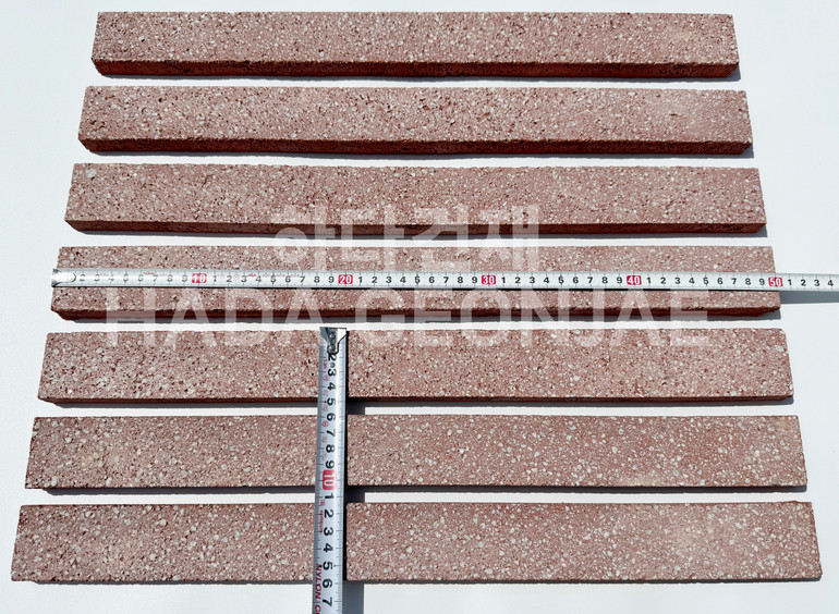 모노타일 500x45x17T 레드 / 하다건재 와이드벽돌타일