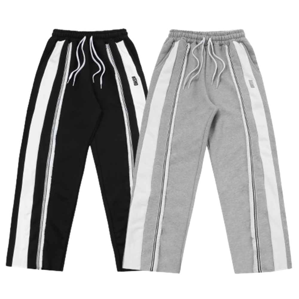 비스트모드 태슬팬츠 세미와이드 트레이닝 남자 헬스 긴바지 짐웨어 오버핏 BSMD 이미지 2