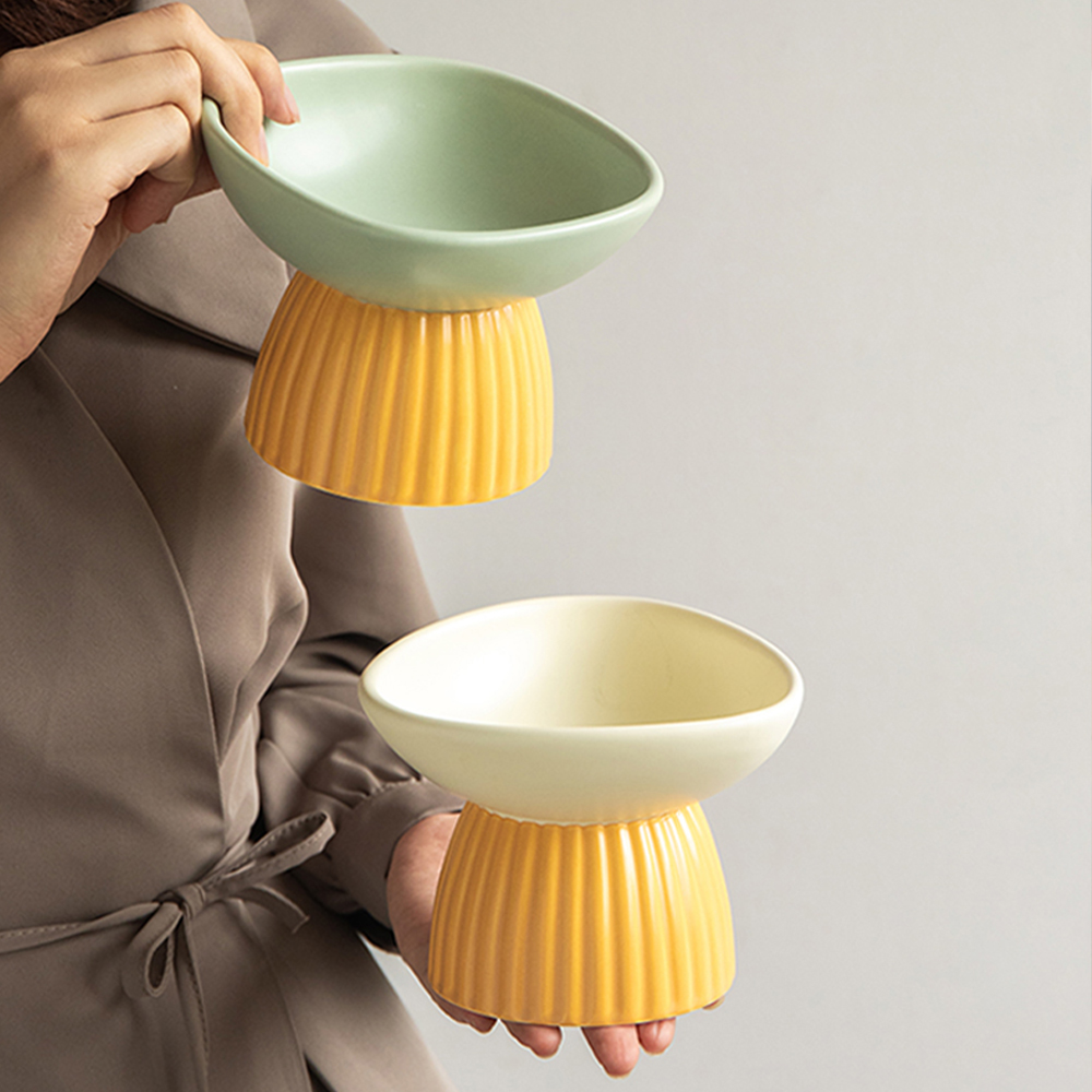 세라믹 강아지밥그릇 고양이 물그릇 고양이수반 슬로우 개밥그릇 애견 펫