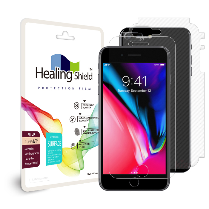 아이폰8 플러스 프라임 고광택 액정보호필름2매
