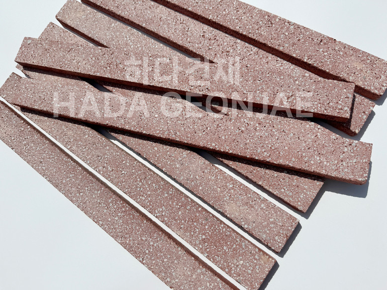 모노타일 500x45x17T 레드 / 하다건재 와이드벽돌타일