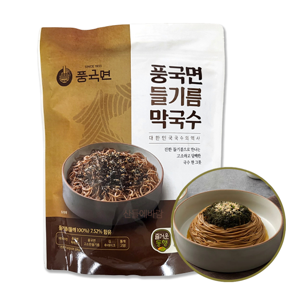 풍국면 들기름 막국수 133g x 6인분 들기름막국수 메밀국수 : 킹콩마트1
