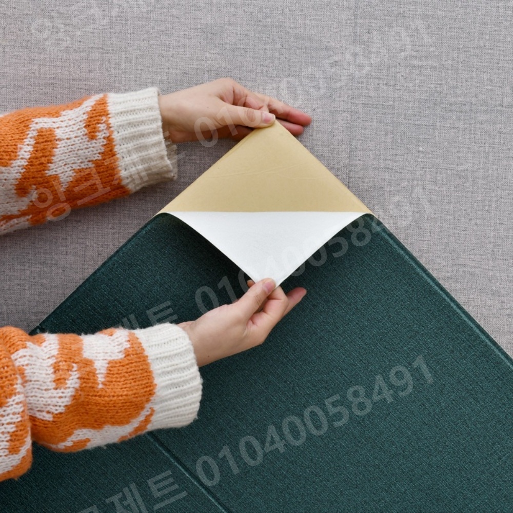 붙이는 타일 데코 무늬 단열 사각 폼블럭 도배 흡음재 - 상세 이미지 3