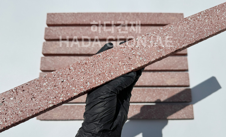 모노타일 500x45x17T 레드 / 하다건재 와이드벽돌타일