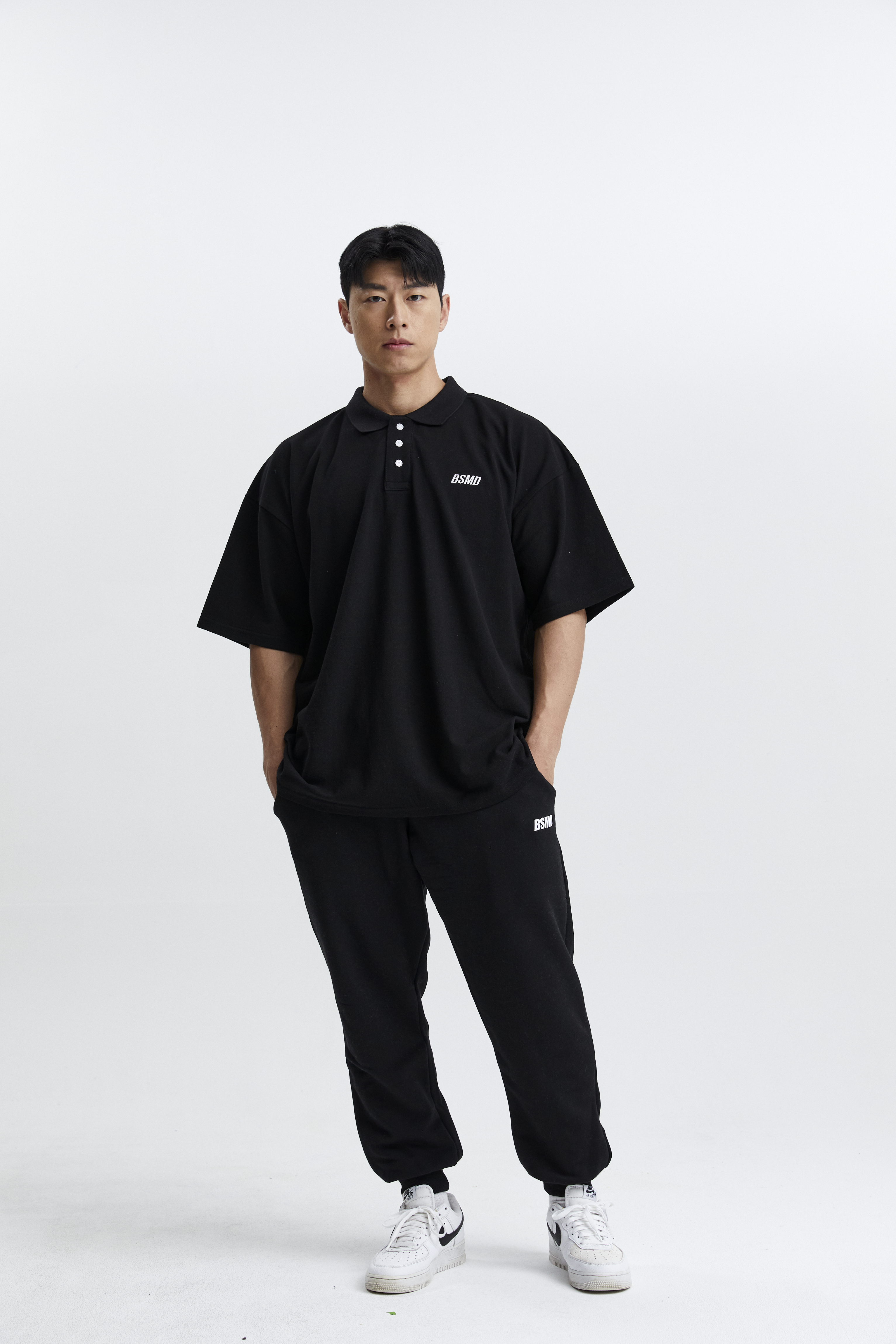 비스트모드 PK 오버핏 짐웨어카라티 남자 헬스 반팔 티셔츠 BSMD 이미지 3