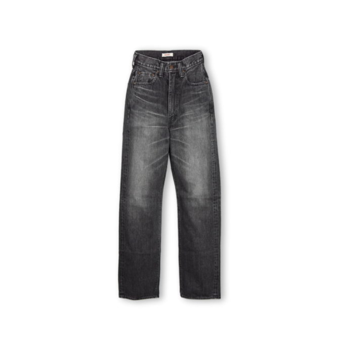 풀카운트 우먼즈 청바지 Vintage Finish 먼로 블랙 데님 0107BKHW - 상품 이미지