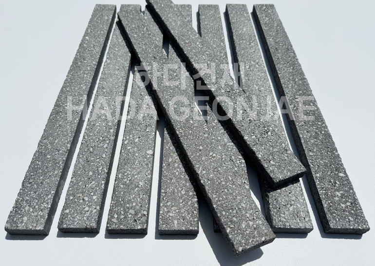 모노타일 500x45x17T 블랙 / 하다건재 와이드벽돌타일