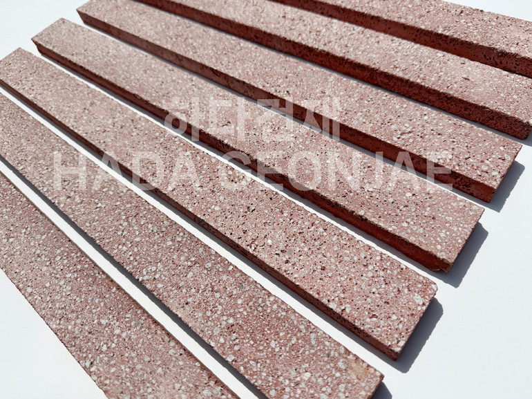 모노타일 500x45x17T 레드 / 하다건재 와이드벽돌타일