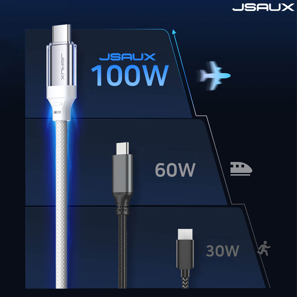 Cto C타입 초고속충전 케이블 PD 100W 2M 갤럭시 아이폰15 JSAUX - 상세 이미지 4
