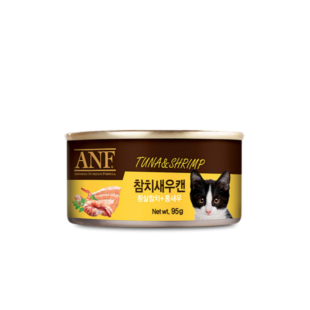ANF 고양이 캔 습식 간식캔 참치새우, 95g, 1개 - 메인 이미지