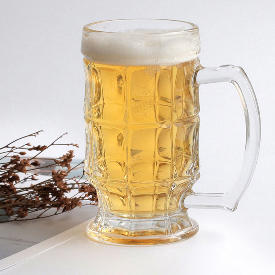 레트로 냉동 맥주잔 얼음 생 맥주컵 하이볼잔 바이킹 530ml 이미지 6