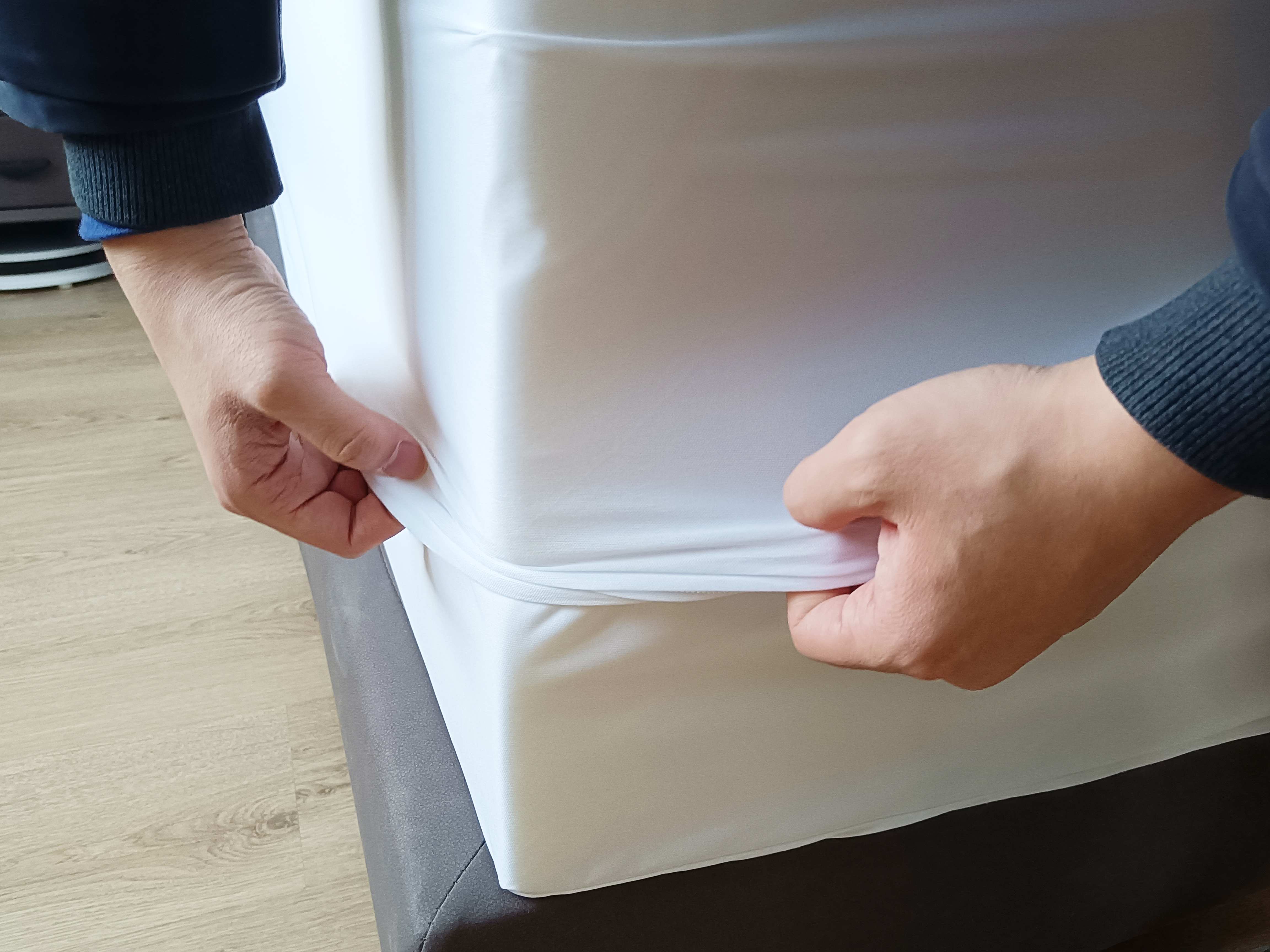 1+1 10%할인 / 2개 이상 할인 매트리스커버 방수 침대커버 진드기차단 밴드형 화이트, SS(슈퍼싱글)1100